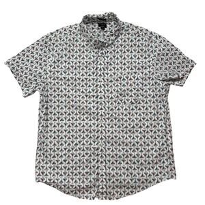 J.CREW Martini Print Flex Washed Slim Button Up Shirt Size Large Mens Drinks